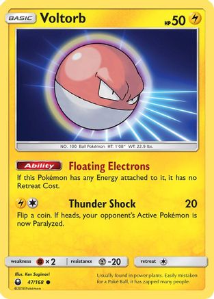 Voltorb 47/168 - SM Celestial Storm