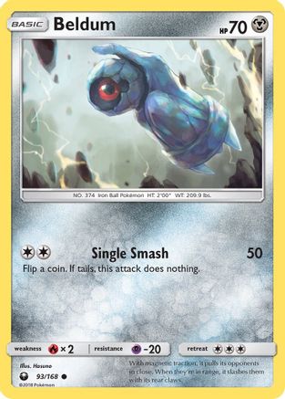Beldum (93) 93/168 - SM Celestial Storm Reverse Holofoil