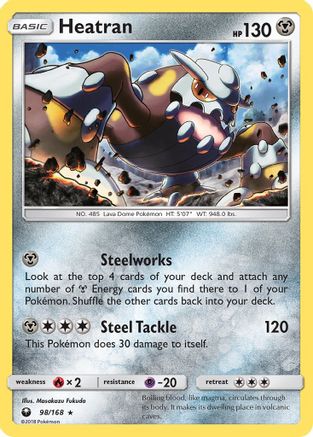 Heatran 98/168 - SM Celestial Storm Reverse Holofoil