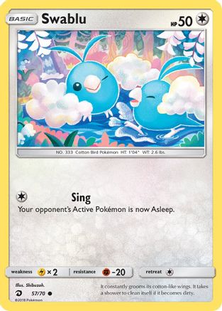 Swablu (57) 57/70 - Dragon Majesty