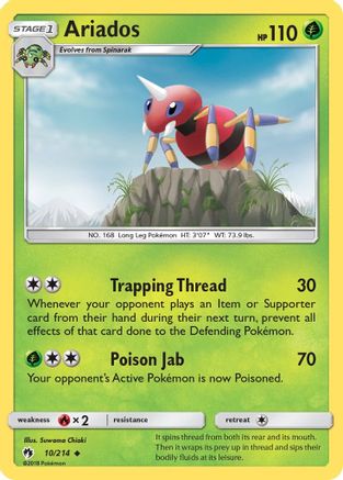 Ariados 10/214 - SM Lost Thunder Reverse Holofoil