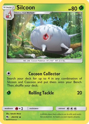 Silcoon 25/214 - SM Lost Thunder Reverse Holofoil