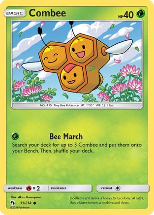 Combee 31/214 - SM Lost Thunder Reverse Holofoil