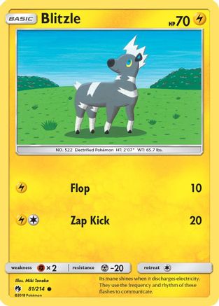 Blitzle 81/214 - SM Lost Thunder