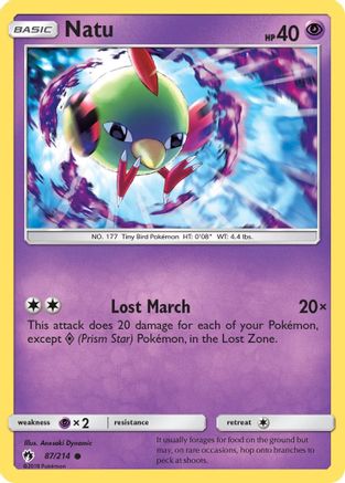 Natu 87/214 - SM Lost Thunder
