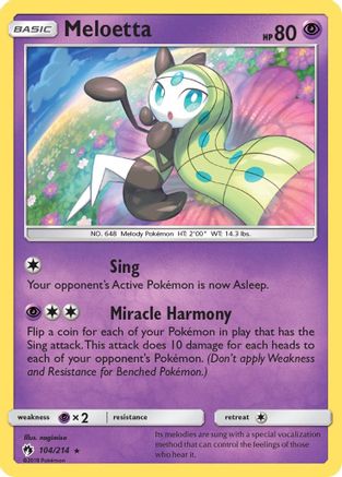 Meloetta 104/214 - SM Lost Thunder
