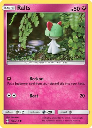 Ralts 139/214 - SM Lost Thunder Reverse Holofoil