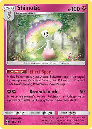 Shiinotic 148/214 - SM Lost Thunder Reverse Holofoil