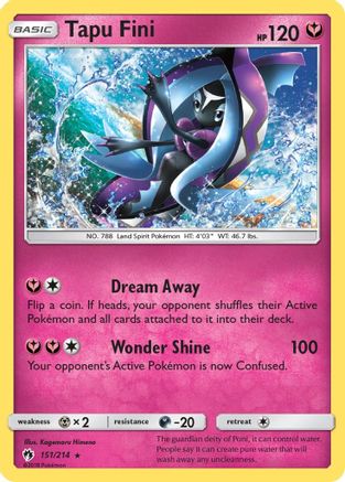Tapu Fini 151/214 - SM Lost Thunder Holofoil