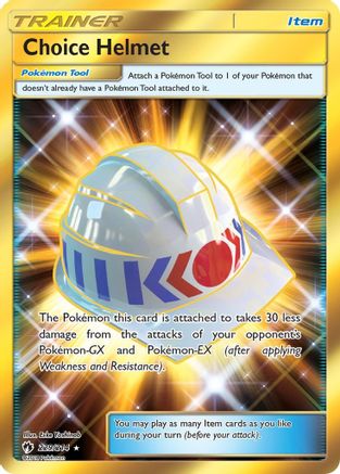 Choice Helmet (Secret) 229/214 - SM Lost Thunder Holofoil