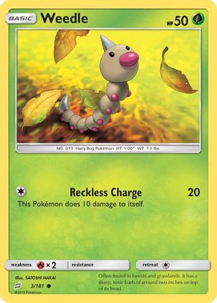Weedle (3) 3/181 - SM Team Up