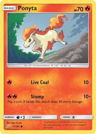 Ponyta 17/181 - SM Team Up