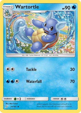 Wartortle 24/181 - SM Team Up Reverse Holofoil