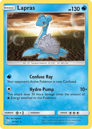 Lapras 31/181 - SM Team Up Reverse Holofoil