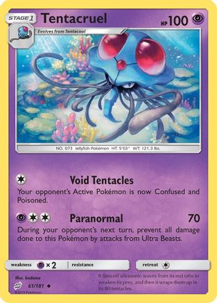 Tentacruel 61/181 - SM Team Up Reverse Holofoil