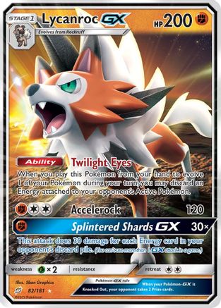 Lycanroc GX 82/181 - SM Team Up Holofoil
