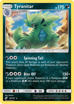 Tyranitar 85/181 - SM Team Up Holofoil