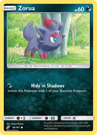 Zorua 90/181 - SM Team Up Reverse Holofoil