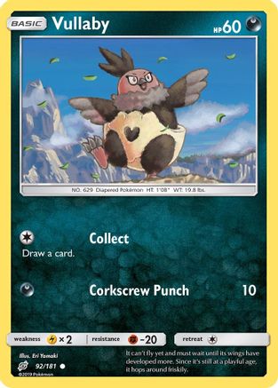 Vullaby 92/181 - SM Team Up Reverse Holofoil