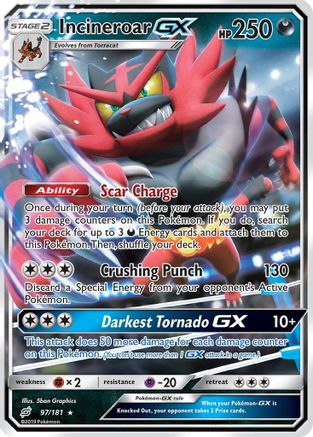 Incineroar GX 97/181 - SM Team Up Holofoil