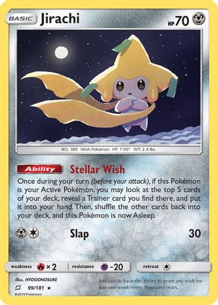 Jirachi 99/181 - SM Team Up Reverse Holofoil