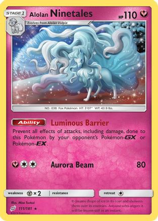 Alolan Ninetales 111/181 - SM Team Up Holofoil
