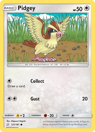 Pidgey (121) 121/181 - SM Team Up