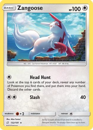 Zangoose 132/181 - SM Team Up Reverse Holofoil