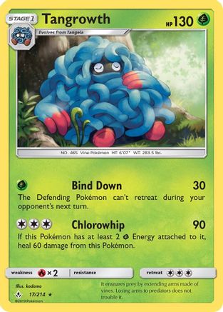 Tangrowth 17/214 - SM Unbroken Bonds Reverse Holofoil