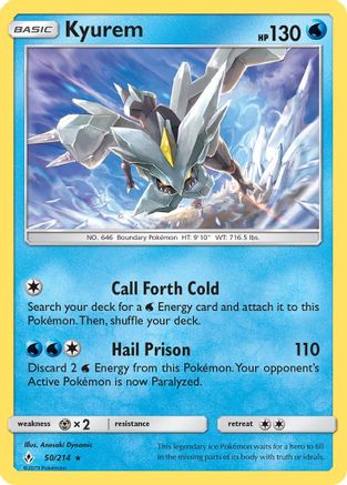 Kyurem 50/214 - SM Unbroken Bonds Reverse Holofoil