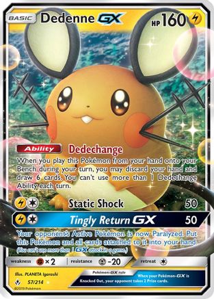 Dedenne GX 57/214 - SM Unbroken Bonds Holofoil