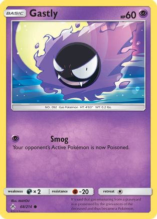 Gastly (68) 68/214 - SM Unbroken Bonds