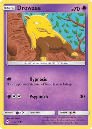 Drowzee 71/214 - SM Unbroken Bonds