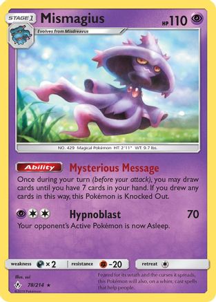 Mismagius 78/214 - SM Unbroken Bonds