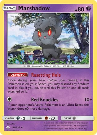 Marshadow 81/214 - SM Unbroken Bonds Reverse Holofoil