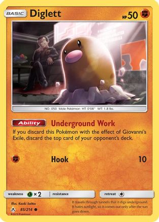 Diglett 85/214 - SM Unbroken Bonds