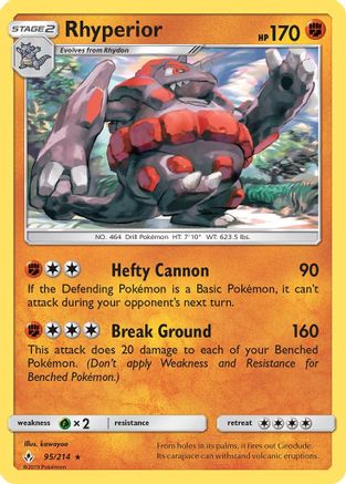 Rhyperior 95/214 - SM Unbroken Bonds