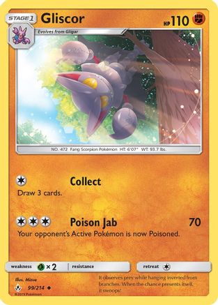 Gliscor 99/214 - SM Unbroken Bonds Reverse Holofoil