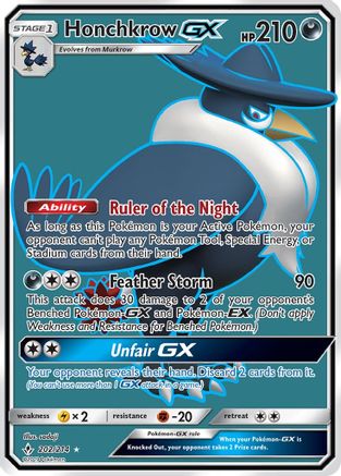 Honchkrow GX (Full Art) 202/214 - SM Unbroken Bonds Holofoil