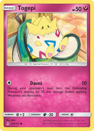 Togepi 136/214 - SM Unbroken Bonds