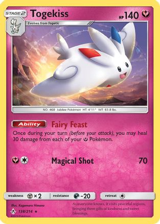 Togekiss 138/214 - SM Unbroken Bonds Holofoil