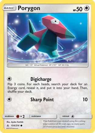 Porygon (154) 154/214 - SM Unbroken Bonds