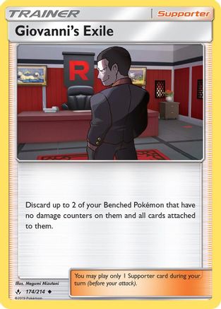 Giovanni's Exile 174/214 - SM Unbroken Bonds Reverse Holofoil