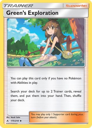 Green's Exploration 175/214 - SM Unbroken Bonds Reverse Holofoil