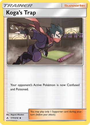 Koga's Trap 177/214 - SM Unbroken Bonds Reverse Holofoil