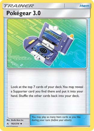 Pokegear 3.0 182/214 - SM Unbroken Bonds Reverse Holofoil