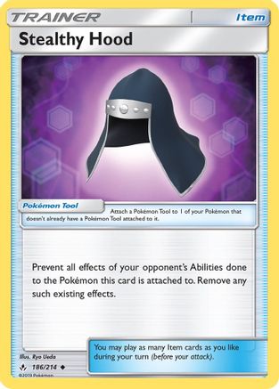 Stealthy Hood 186/214 - SM Unbroken Bonds Reverse Holofoil