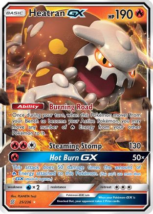 Heatran GX 25/236 - SM Unified Minds Holofoil