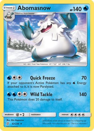 Abomasnow 42/236 - SM Unified Minds