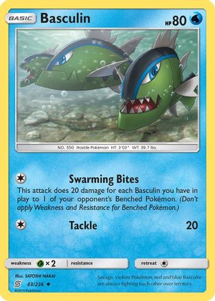 Basculin 43/236 - SM Unified Minds Reverse Holofoil